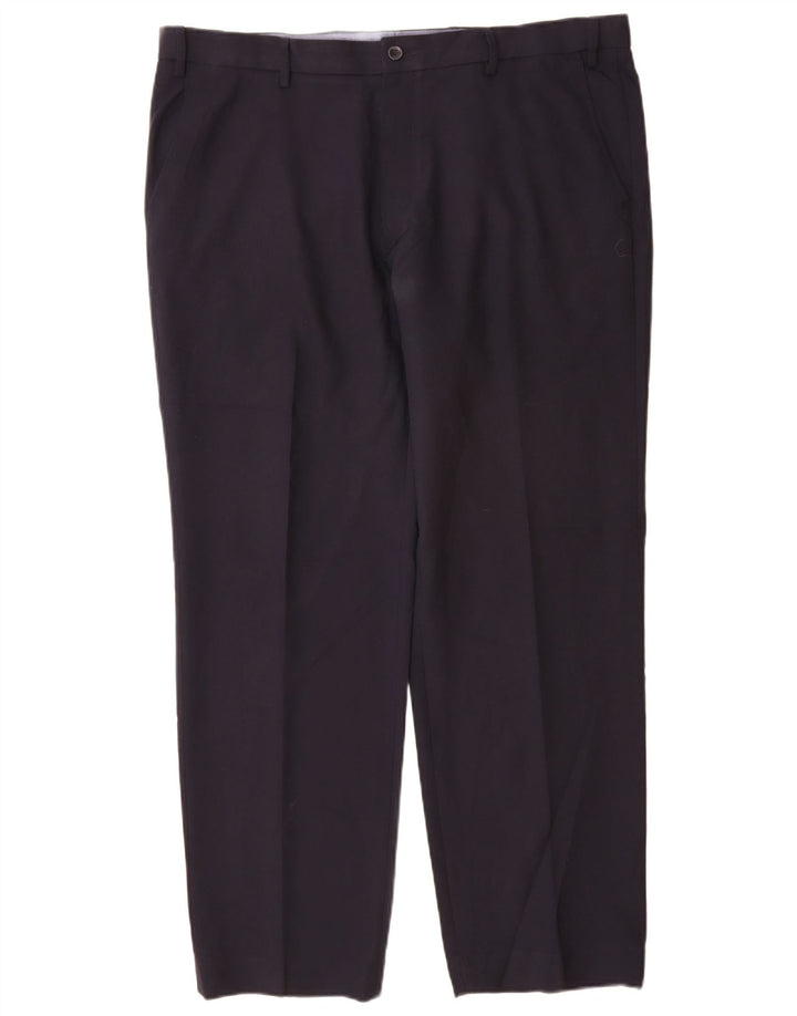 Marks & Spencer Herre Regular Fit Chinobukser W40 L31 Marineblå polyester