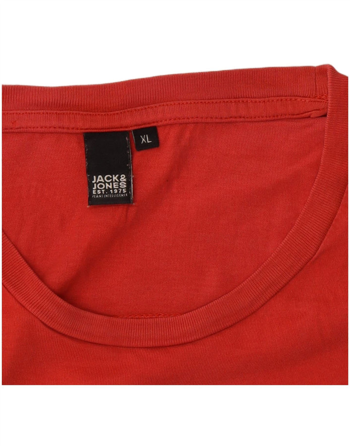Jack & Jones Herre grafisk T-shirt Top XL Rød
