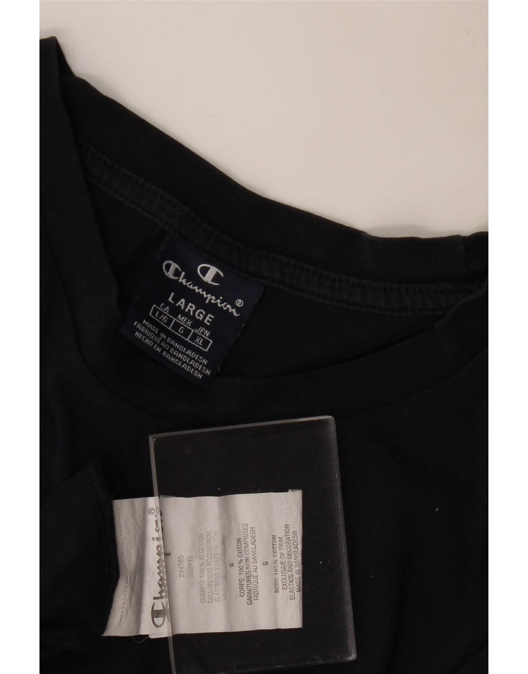 CHAMPION Herre grafisk T-shirt Top Stor marineblå bomuld