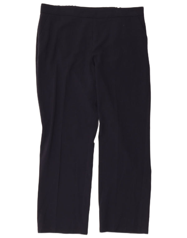 Marks & Spencer Dame Slim Casual Bukser UK 16 Large W36 L28 Navy Blue