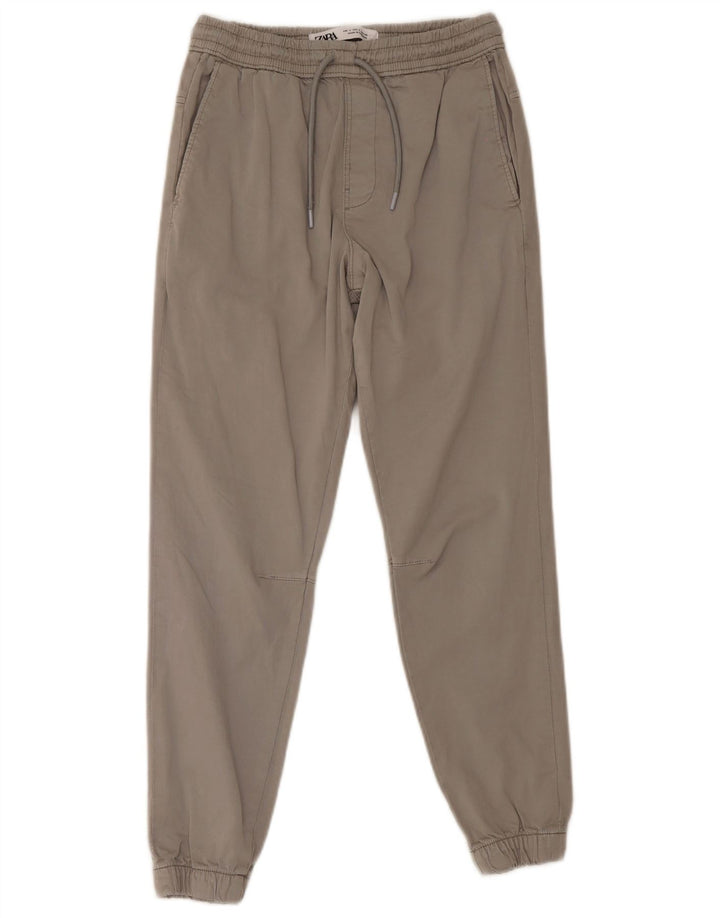 Zara Herre Joggers Chino Bukser Small W27 L28 Grå