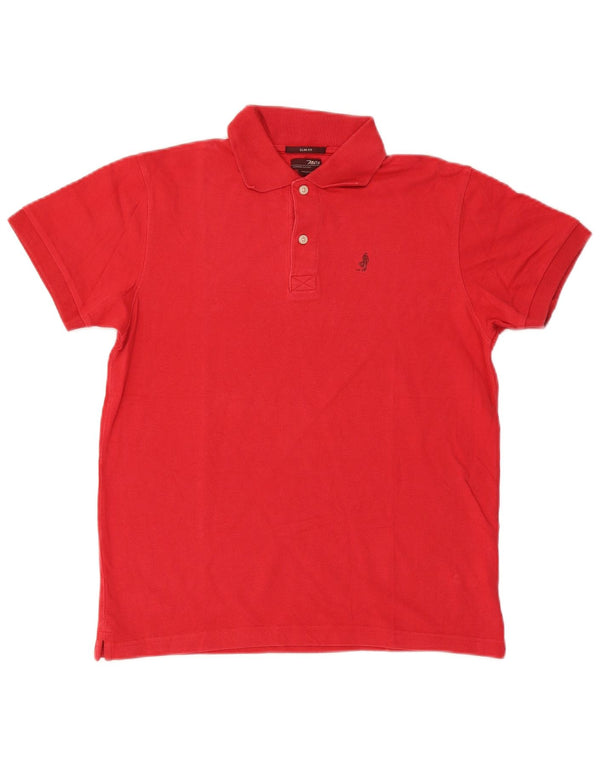 Marlboro Classics Herre Slim Fit Polo Shirt Medium Rød