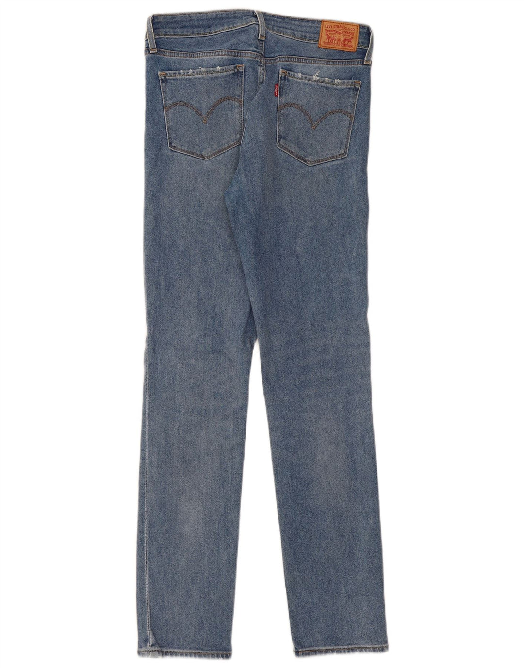 LEVI'S Dame 712 Slim Jeans W29 L32 Blå Bomuld