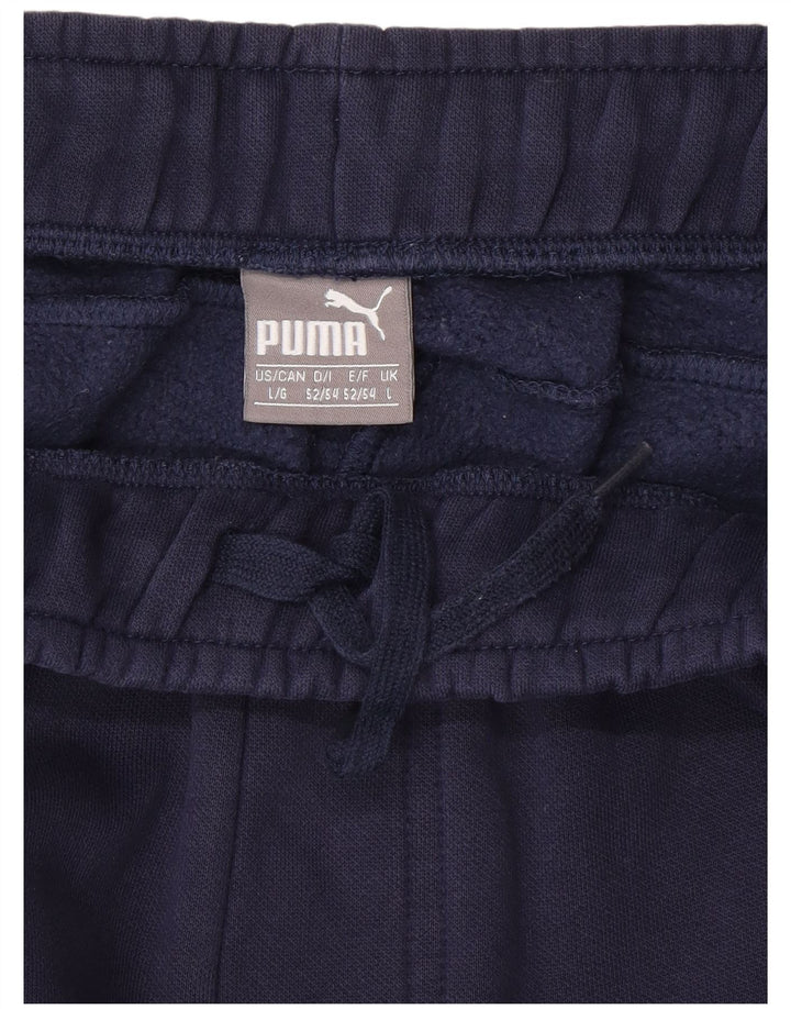 Puma Herre træningsdragt Bukser Joggers Large Navy Blue Bomuld