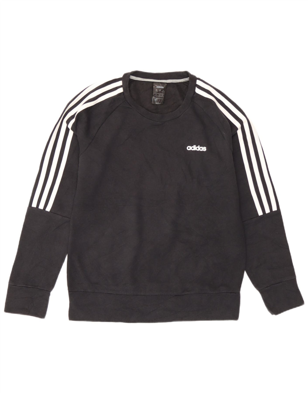 Adidas Dame Sweatshirt Jumper UK 8/10 Small Black Bomuld