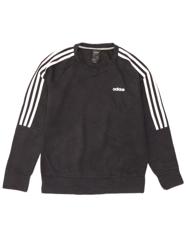 Adidas Dame Sweatshirt Jumper UK 8/10 Small Black Bomuld