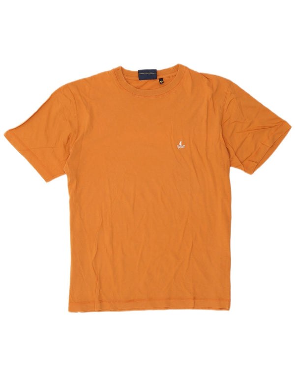 Navigare Herre T-shirt Top Medium Orange Bomuld