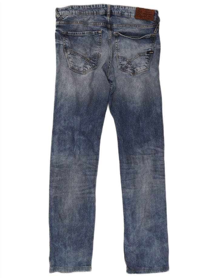 Gas Straight Jeans til kvinder W32 L30 Blå Bomuld