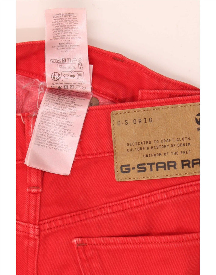 G-Star Herre 3D Arc Cropped Jeans W25 L25 Rød Bomuld