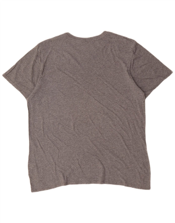 Nike T-shirt top til mænd XL Grå flækket bomuld