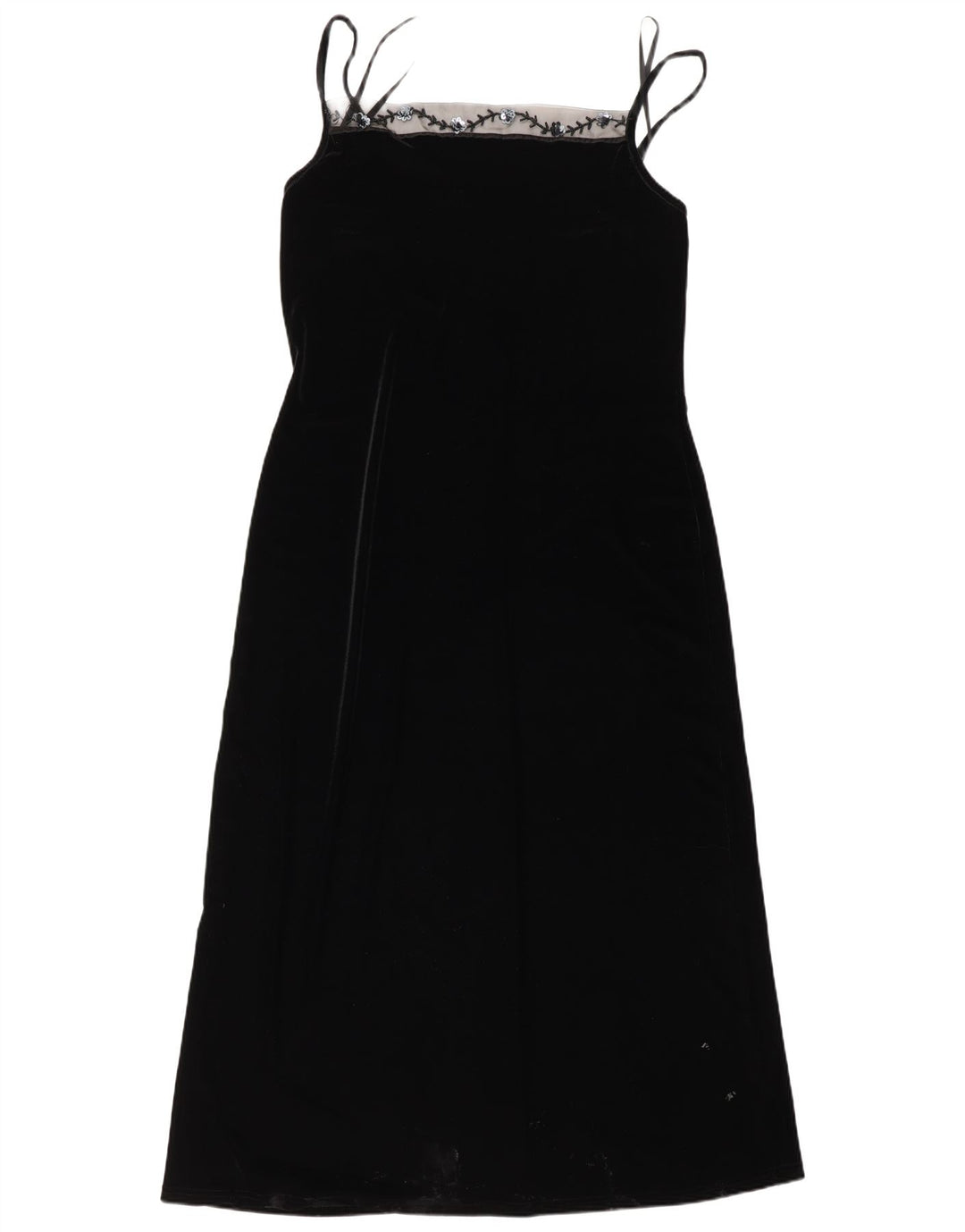 Opera By Richards Dame ærmeløs Maxikjole UK 16 Stor sort polyester