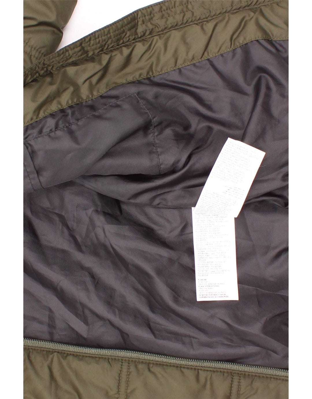 Puma drenge grafisk polstret jakke 5-6 år Khaki Polyester