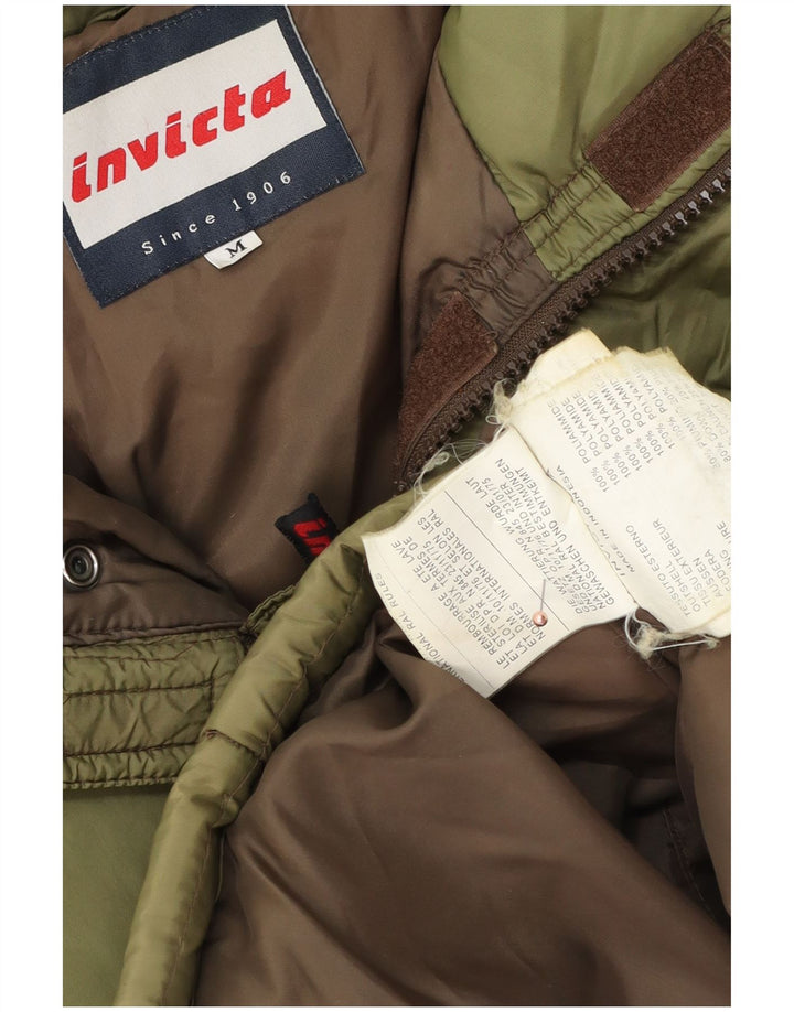 INVICTA Herre Loose Fit polstret jakke UK 38 Medium Khaki Polyamid