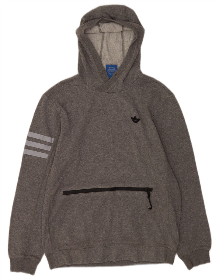 Adidas Herre hættetrøje Jumper Medium Grey Flecked Bomuld