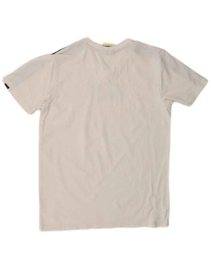 DIADORA Herre grafisk T-shirt Top Medium White Colourblock