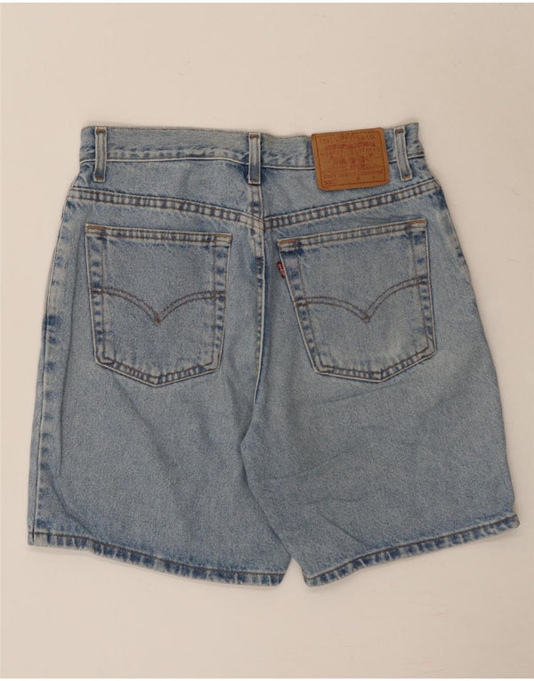 Levi's Womens 550 højtaljede denimshorts med afslappet pasform US 10 Large W30 Blå
