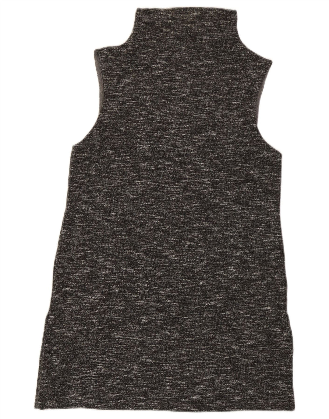 Benetton Dame Ærmeløs Skift Kjole UK 8 Small Grey Flecked