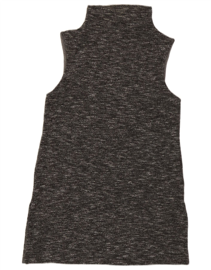 Benetton Dame Ærmeløs Skift Kjole UK 8 Small Grey Flecked