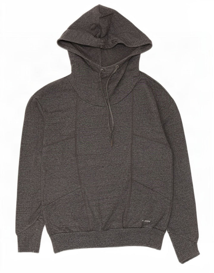 Freddy Dame Hoodie Jumper UK 12 Medium Grey Bomuld