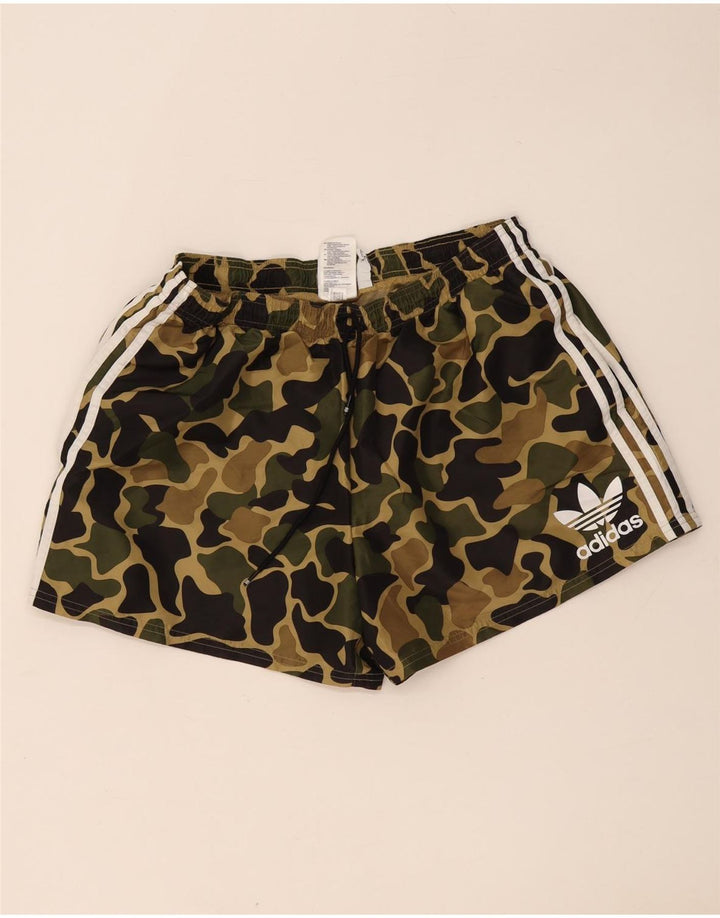 Adidas Herre Sportshorts XL Khaki Camouflage Polyester