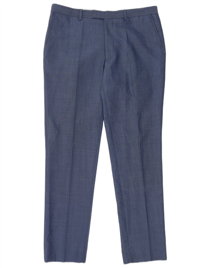 French Connection Herre Slim Suit Bukser W32 L31 Blå Polyester