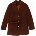 Vintage dame ruskindsjakke UK 14 Medium Brown