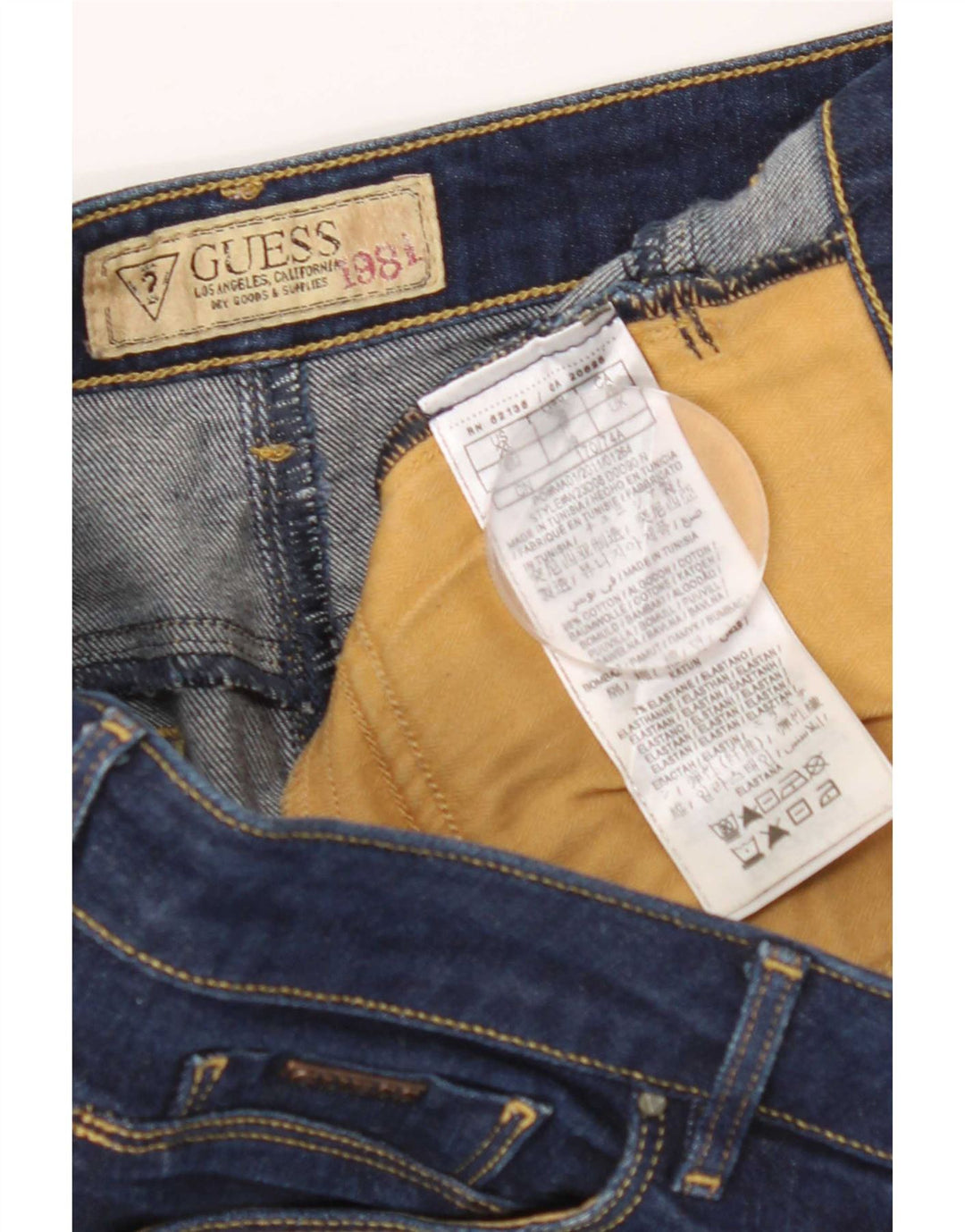Guess Dame Mini Denim Nederdel W29 Medium Blue Bomuld