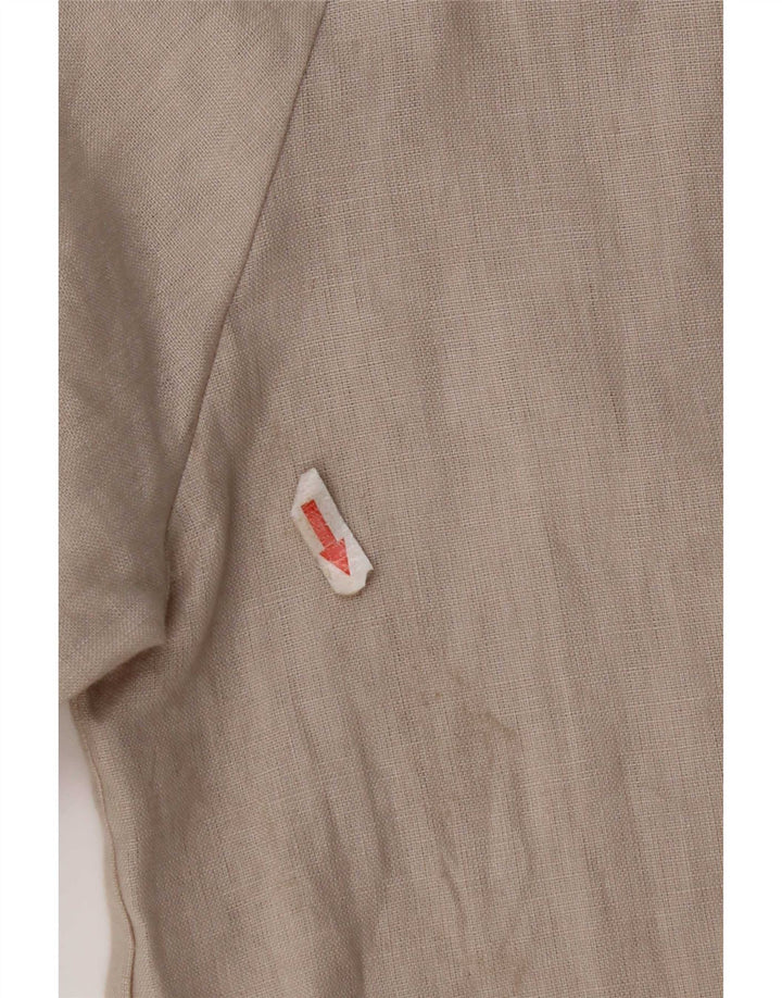 Vintage dameskjorte bluse IT 44 Mellemgrå hør