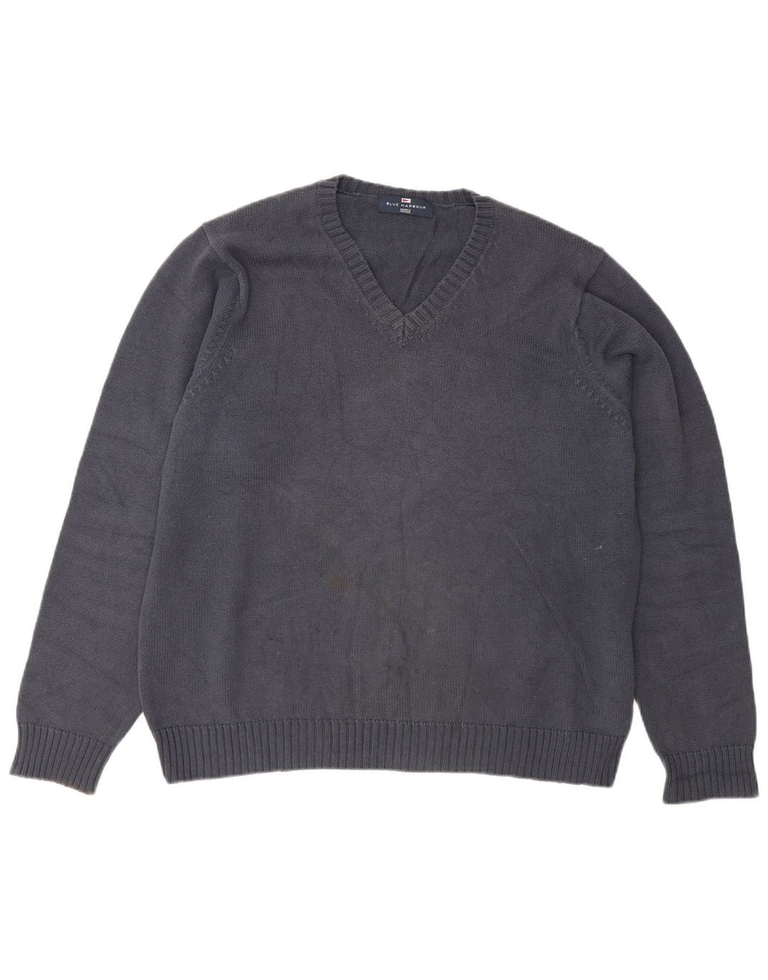 Marks & Spencer Herre Blue Harbor V-hals sweater Medium Navy Blue