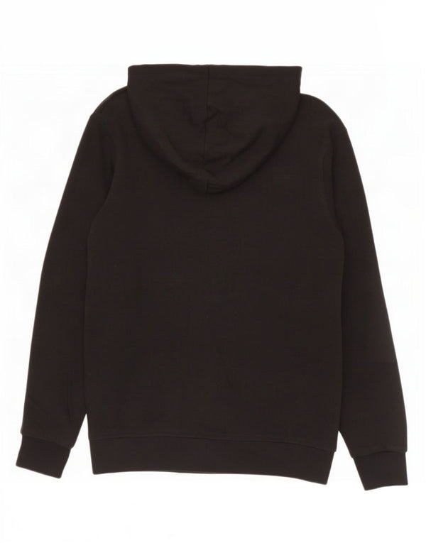 Diadora Boys Hættetrøje Sweater med lynlås 9-10 år Stor sort bomuld