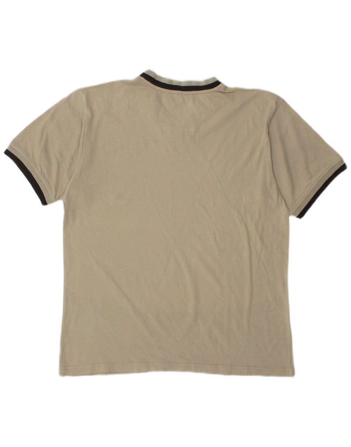 FILA Herre T-Shirt Top Lille Beige Bomuld