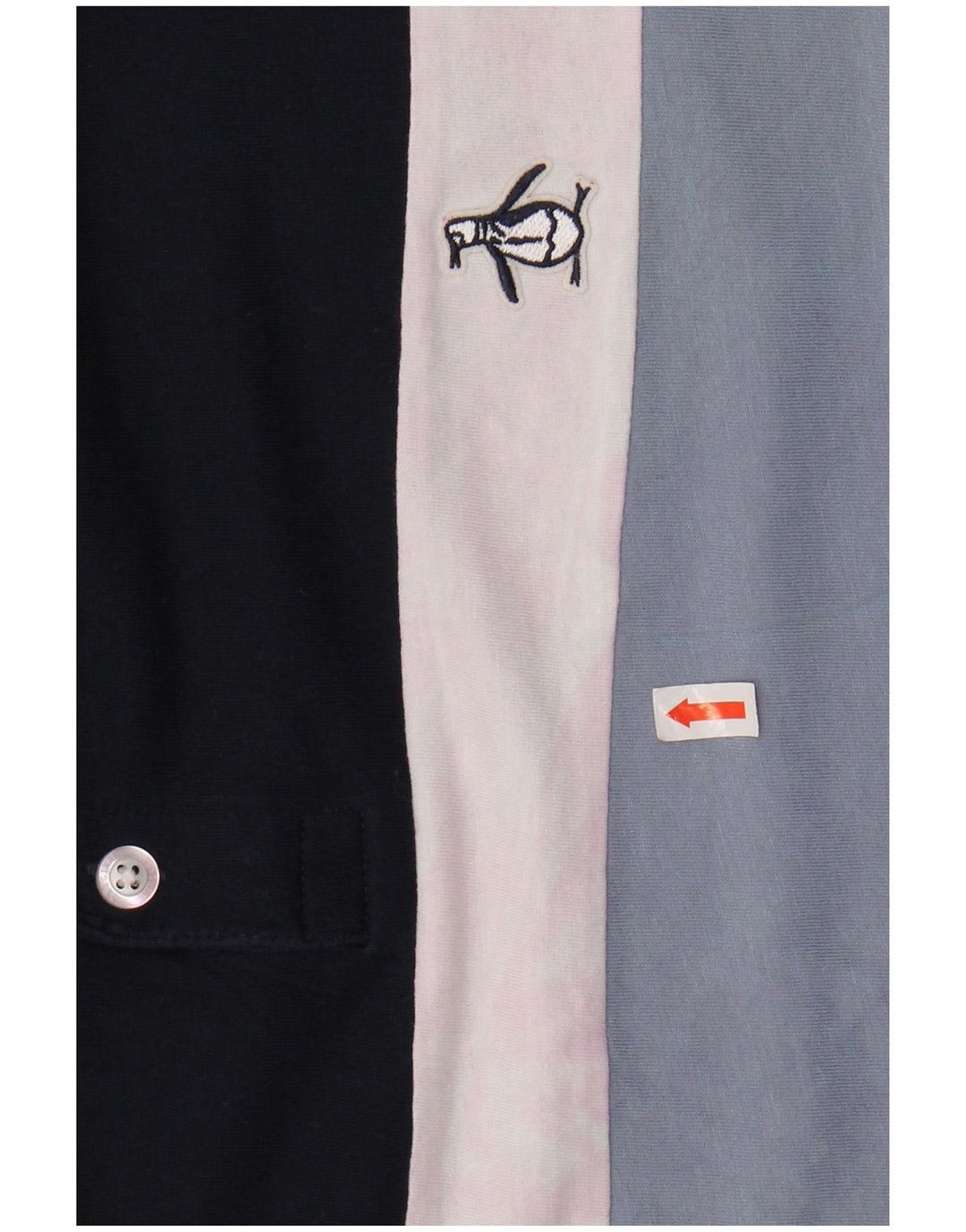 PENGUIN Herre poloshirt XL marineblå stribet bomuld