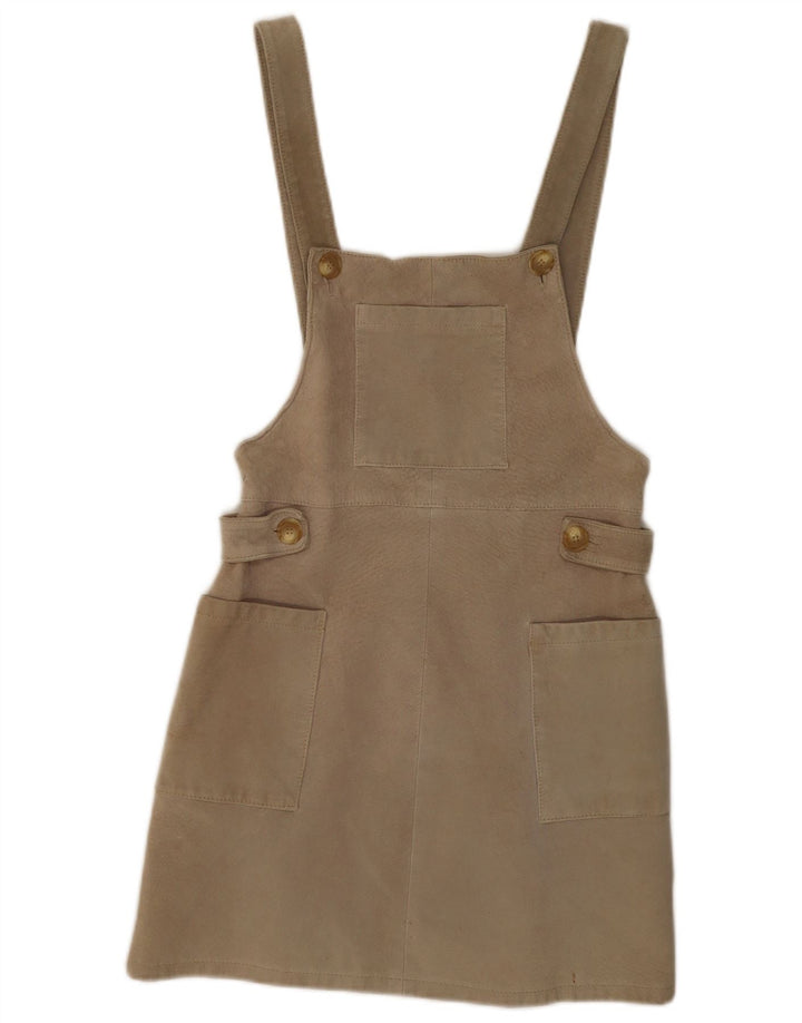 Vintage Dame Ruskind Pinafore Skirt W28 Medium Beige