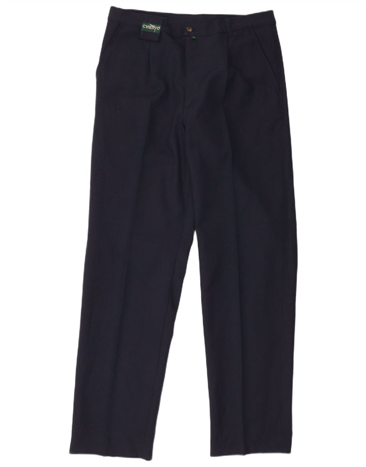 Chervo Herre Pegged Chino Bukser IT 50 Large W34 L33 Navy Blue Polyester