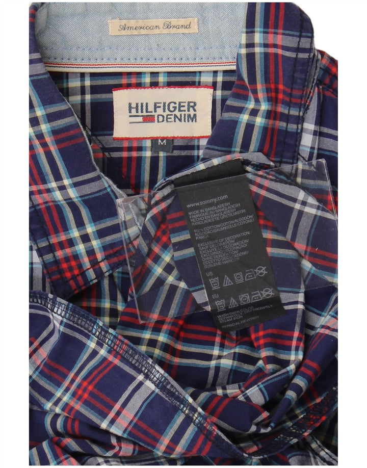 Tommy Hilfiger Herreskjorte Medium Navyblå ternet bomuld