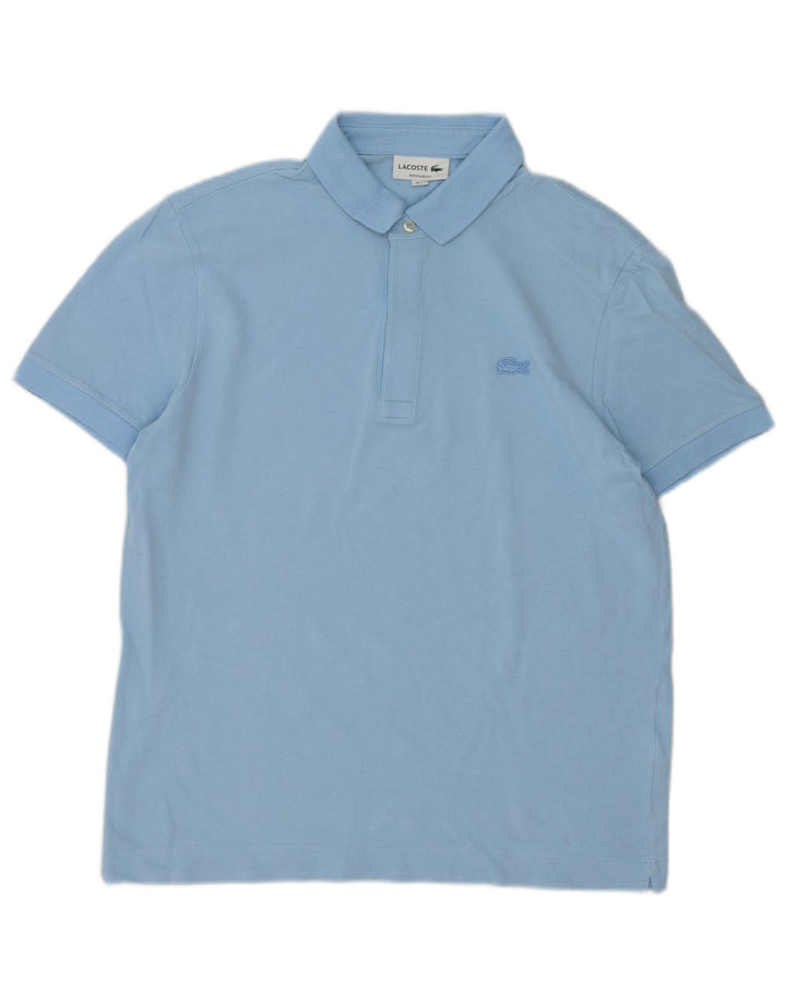 Lacoste Herre Regular Fit Polo Shirt Størrelse 4 Medium Blå Bomuld