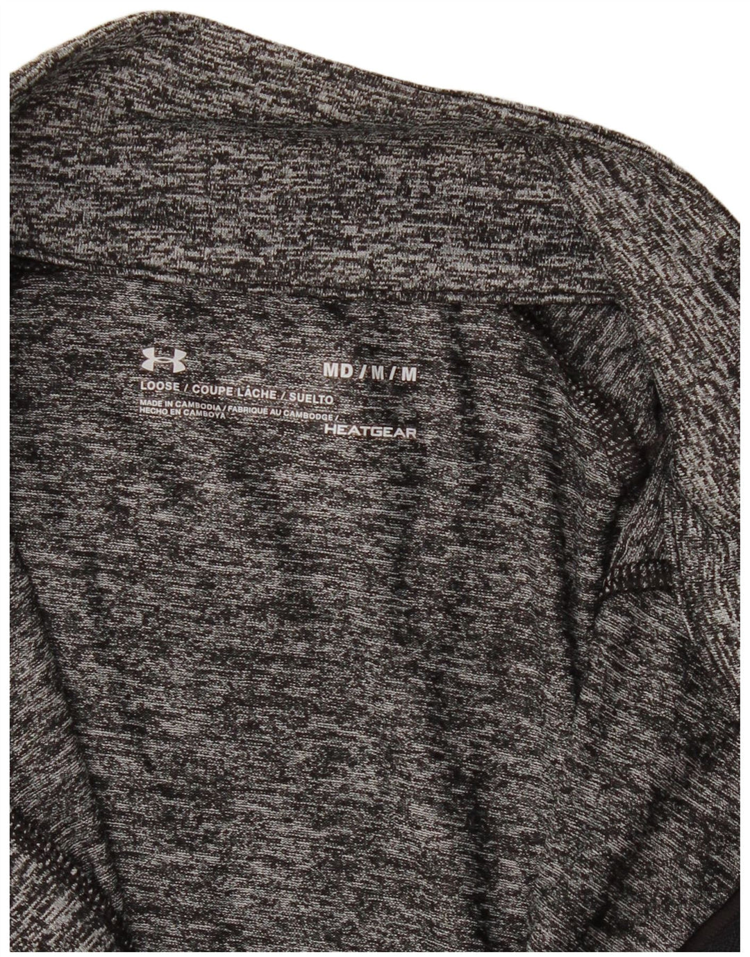 Under Armour Dame Langærmet Pullover Træningsdragt Top UK 12 Medium Grå