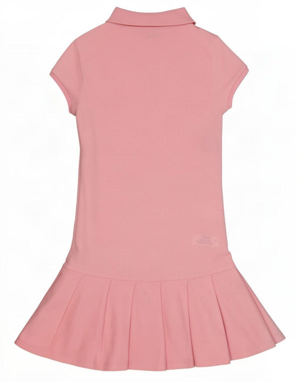 Ralph Lauren Pige Polo Kjole 12-13 År Stor Pink Bomuld