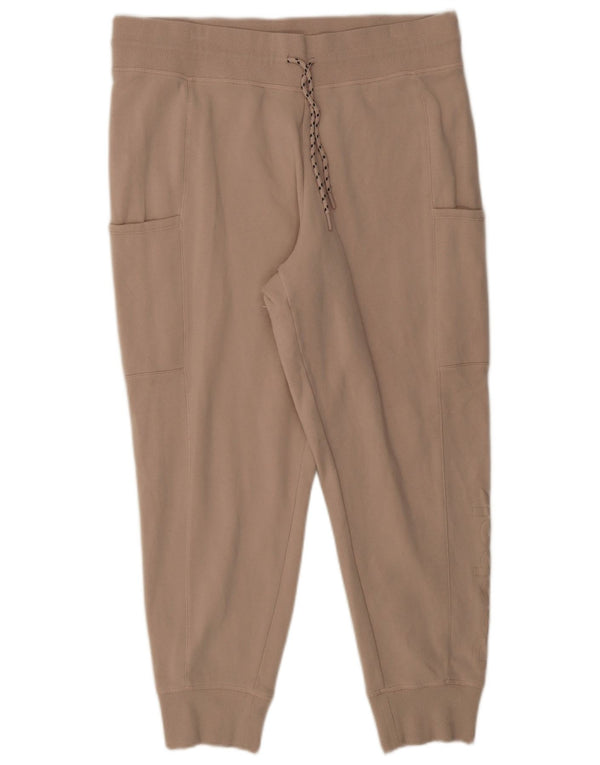Reebok Grafisk træningsdragt bukser til kvinder, joggere UK 18 XL Beige Bomuld