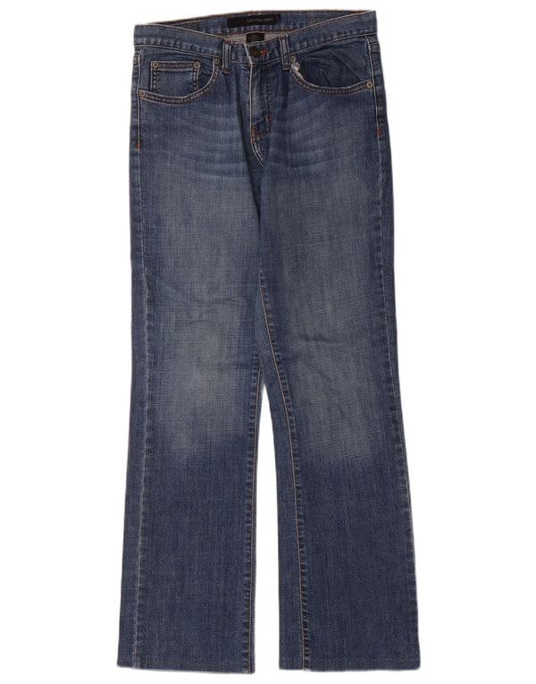 Calvin Klein Womens Bootcut Jeans US 6 Medium W32 L31 Blue Cotton
