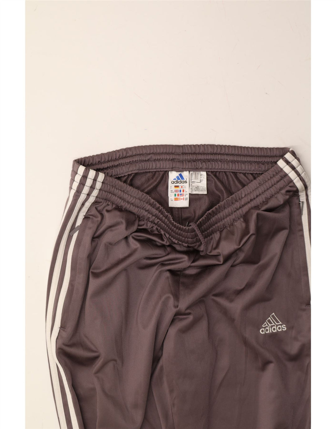 ADIDAS Mens Tracksuit Trousers UK 40/42 Medium  Grey Polyester Vintage Adidas and Second-Hand Adidas from Messina Hembry 