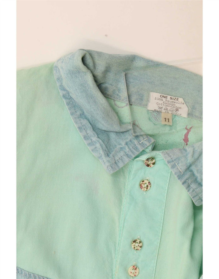 Chewan Herre Grafisk Pullover Shirt One Size Turkis Colourblock