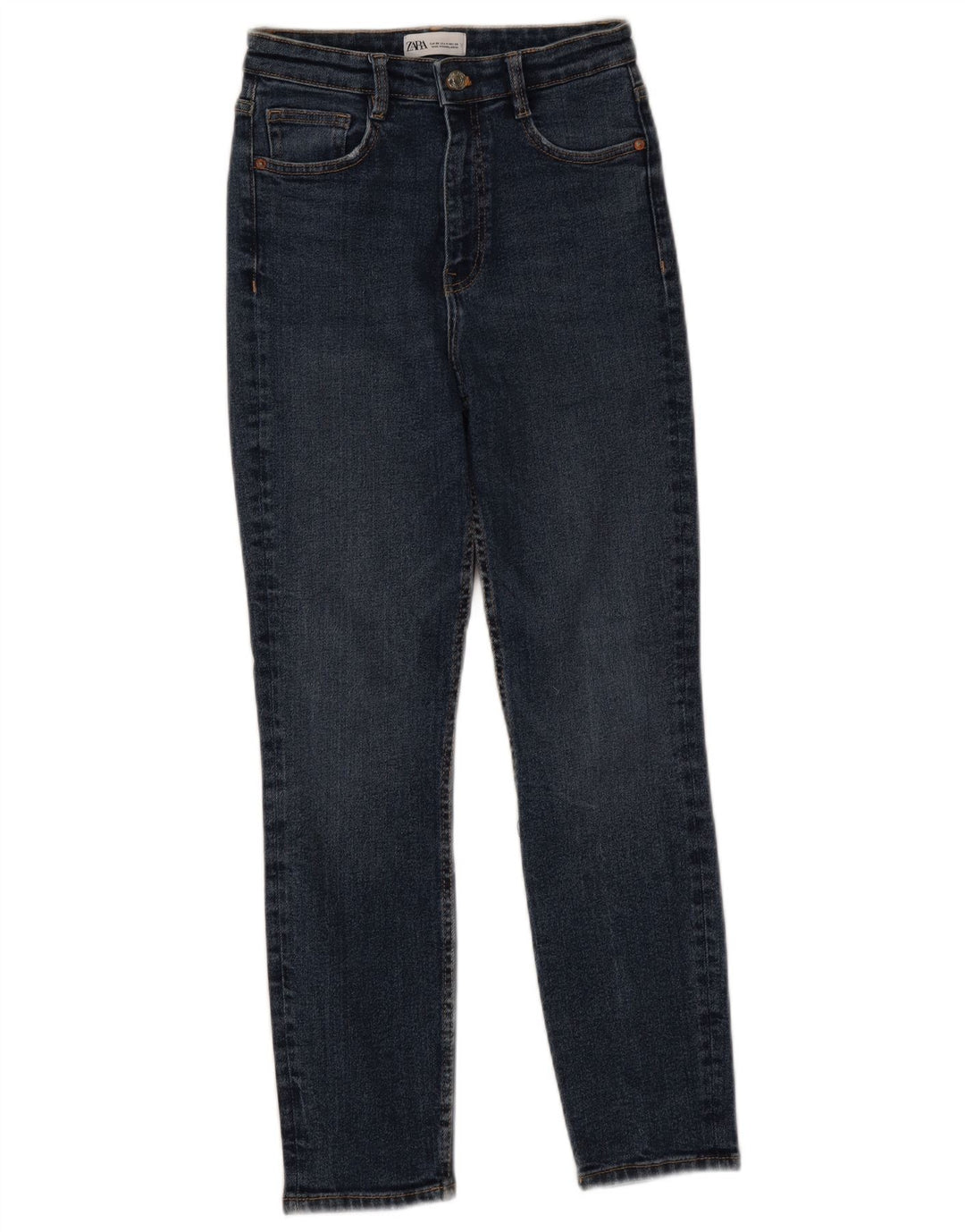 Zara Dame Slim Jeans EU 36 XS W26 L26 Blå