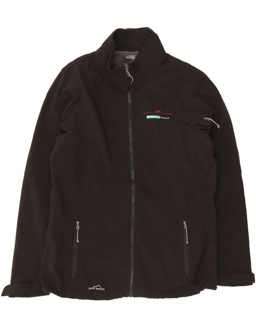 EDDIE BAUER Womens Tracksuit Top Jacket UK 18 XL Black Polyester Vintage Eddie Bauer and Second-Hand Eddie Bauer from Messina Hembry 