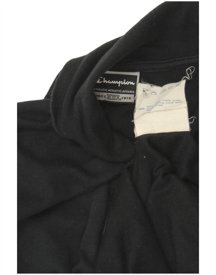 Champion Herre Top Langærmet 2XL Sort Bomuld