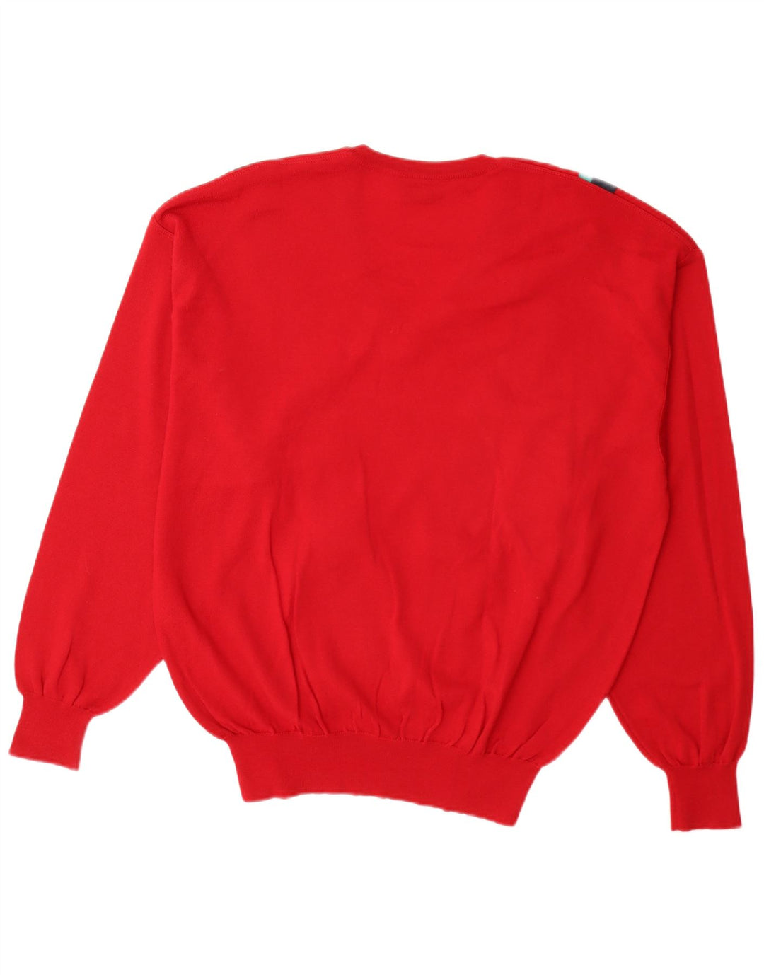 DALMINE Herre V-hals sweater IT 54 XL Rødstribet Virgin Wool