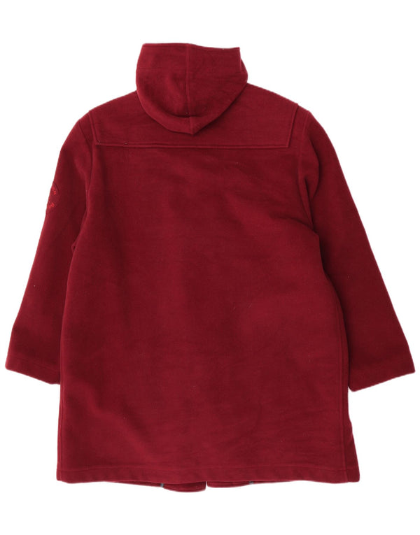 Marina Yachting Herre Hooded Loose Fit Duffle Coat IT 48 Medium Maroon Wool