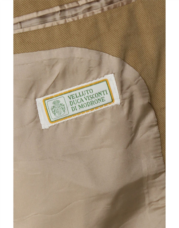 Velluto Duca Visconti Herre 3-knaps blazerjakke IT 52 XL Beige Bomuld