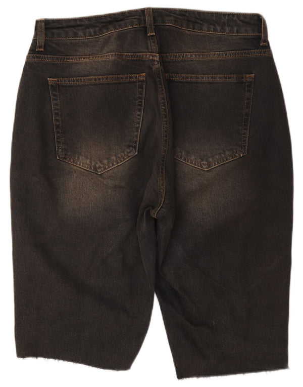 Topshop Dame Denim Shorts W30 Medium Sort Bomuld