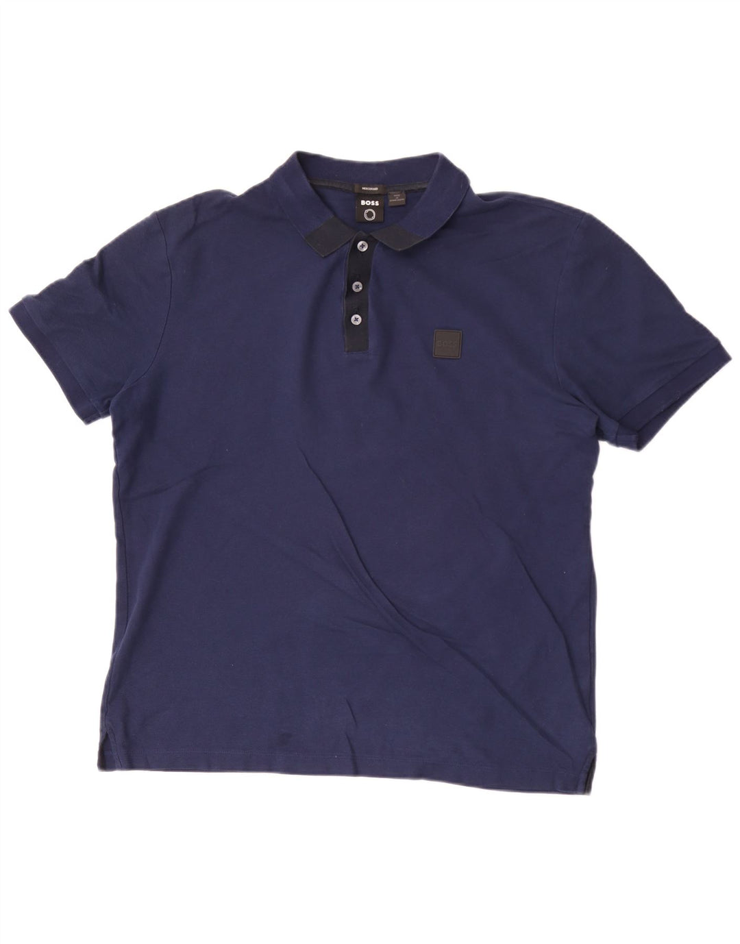 Hugo Boss herre poloshirt Stor marineblå bomuld